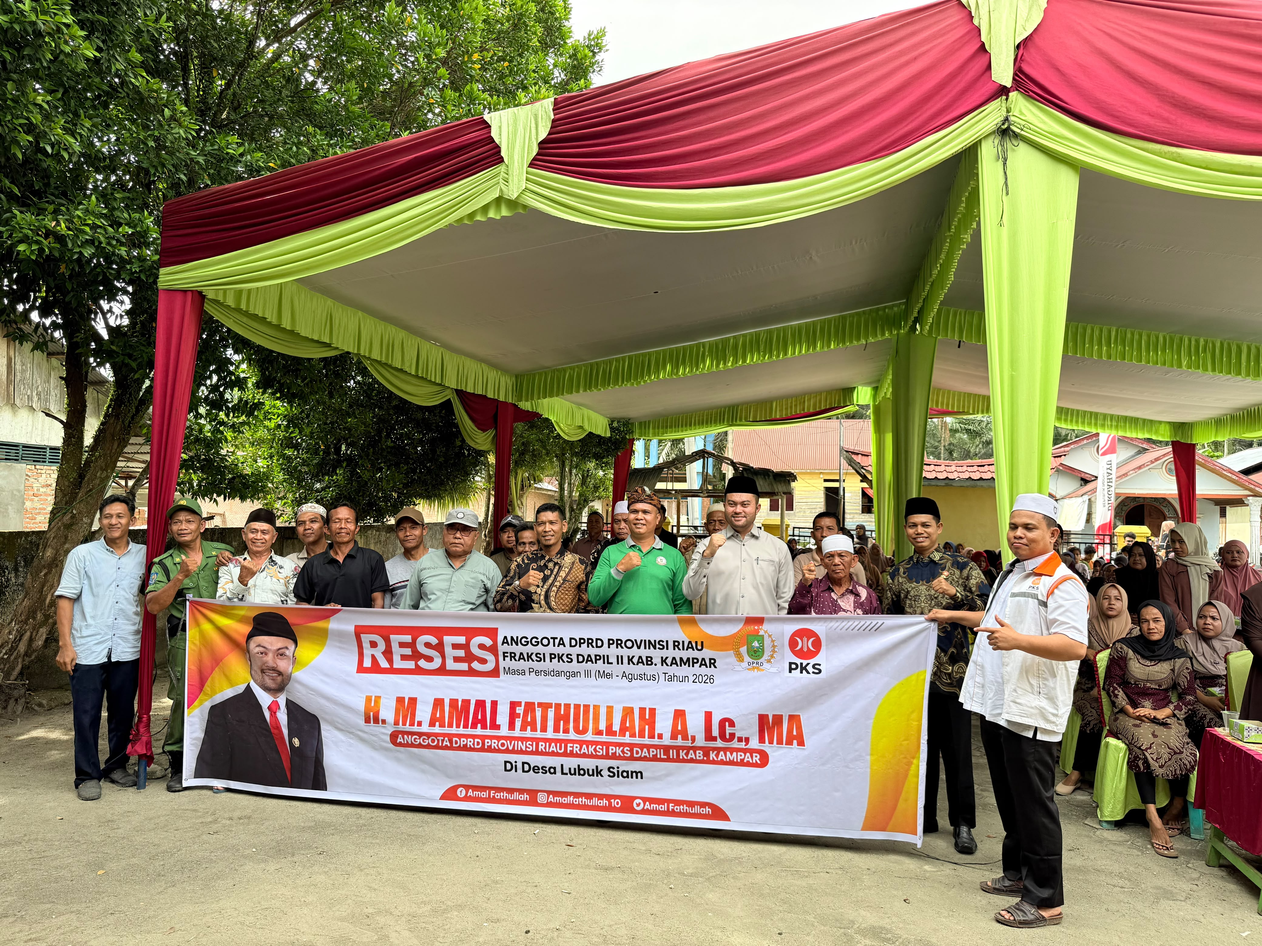 Reses Anggota DPRD Provinsi Riau di Desa Lubuk Siam